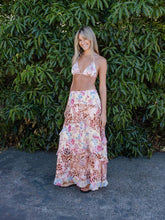 Aralina Drop Waist Printed Leopard Tiered Frill Maxi Skirt